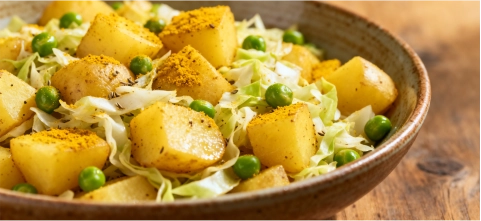 Aloo Cabbage Peas Veg Tiffin Etobicoke